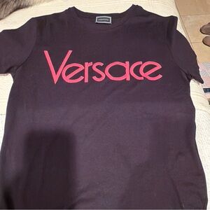 Versace Dark T-Shirt with Subtle Logo